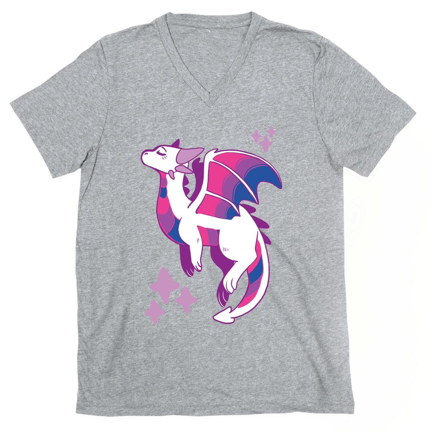 Bi Pride Dragon V-Neck