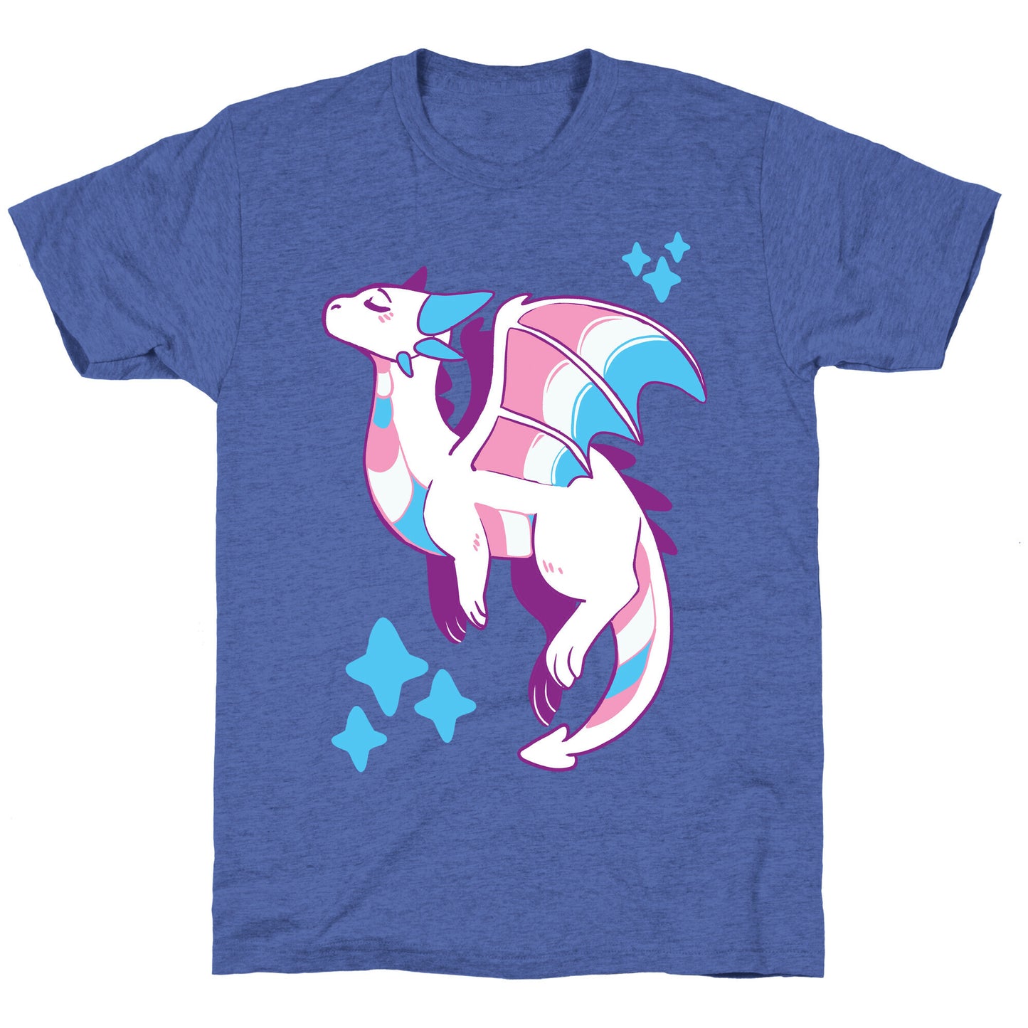 Trans Pride Dragon Unisex Triblend Tee