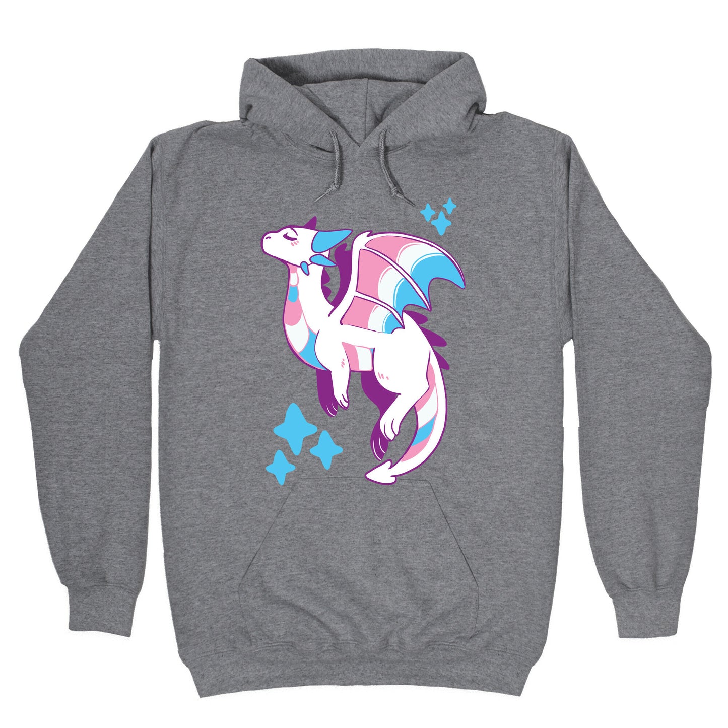 Trans Pride Dragon Hoodie