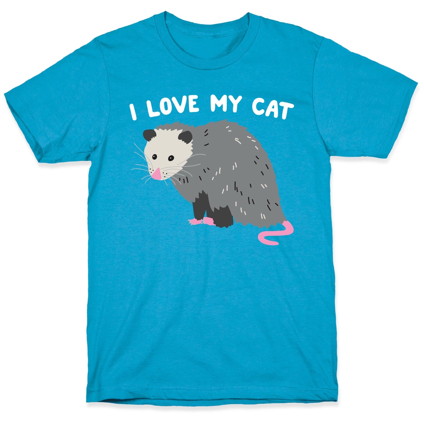 I Love My Cat Opossum Unisex Triblend Tee