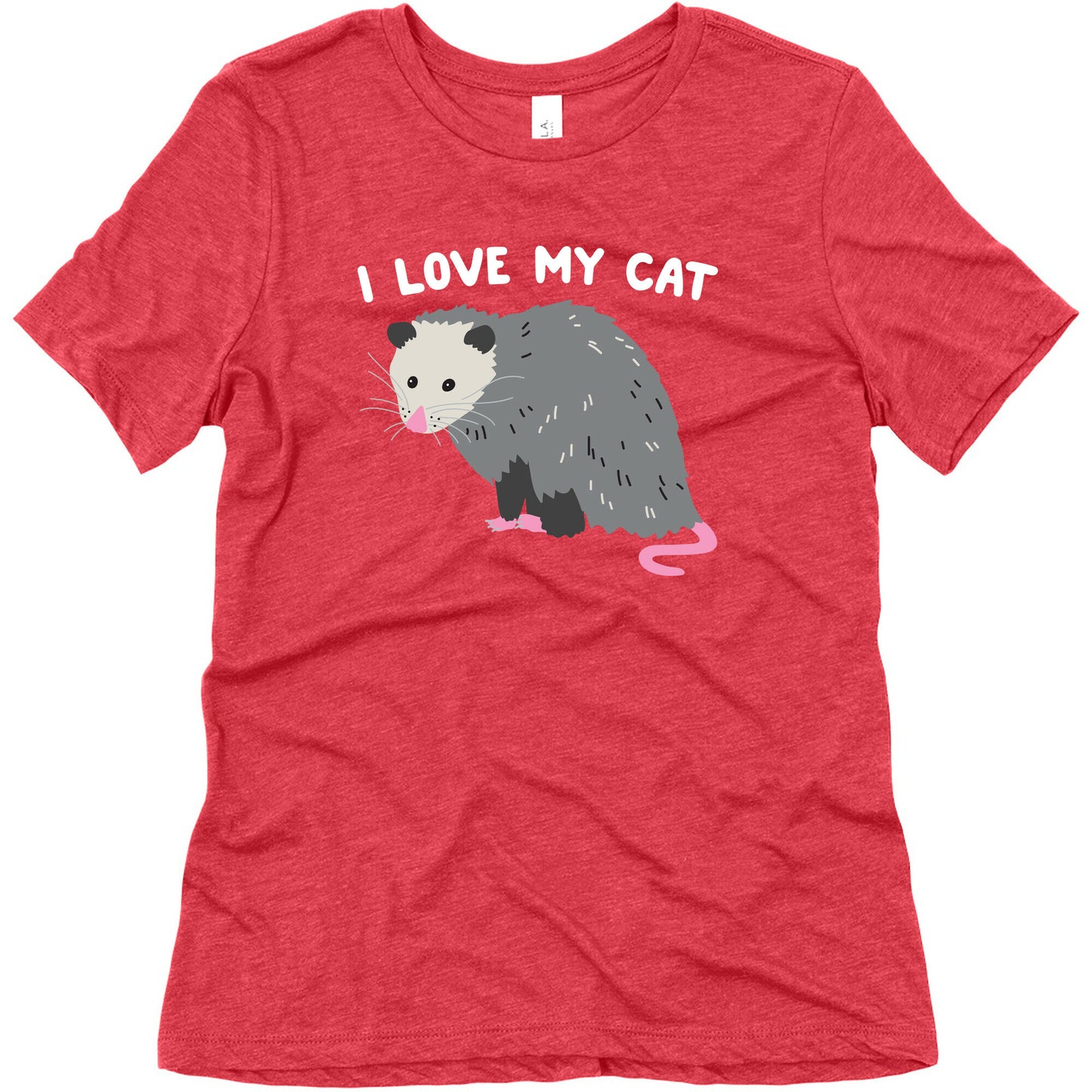 I Love My Cat Opossum Women's Triblend Tee