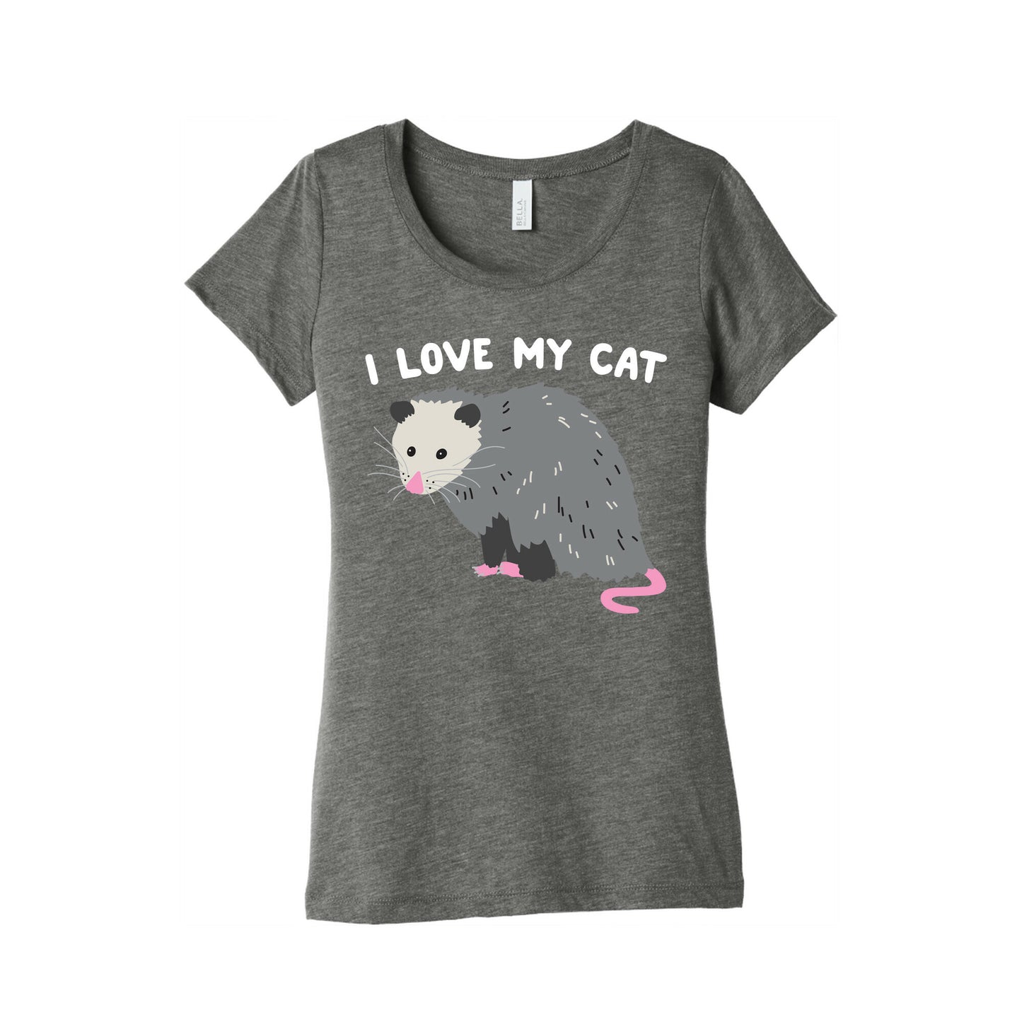 I Love My Cat Opossum Women's Triblend Tee
