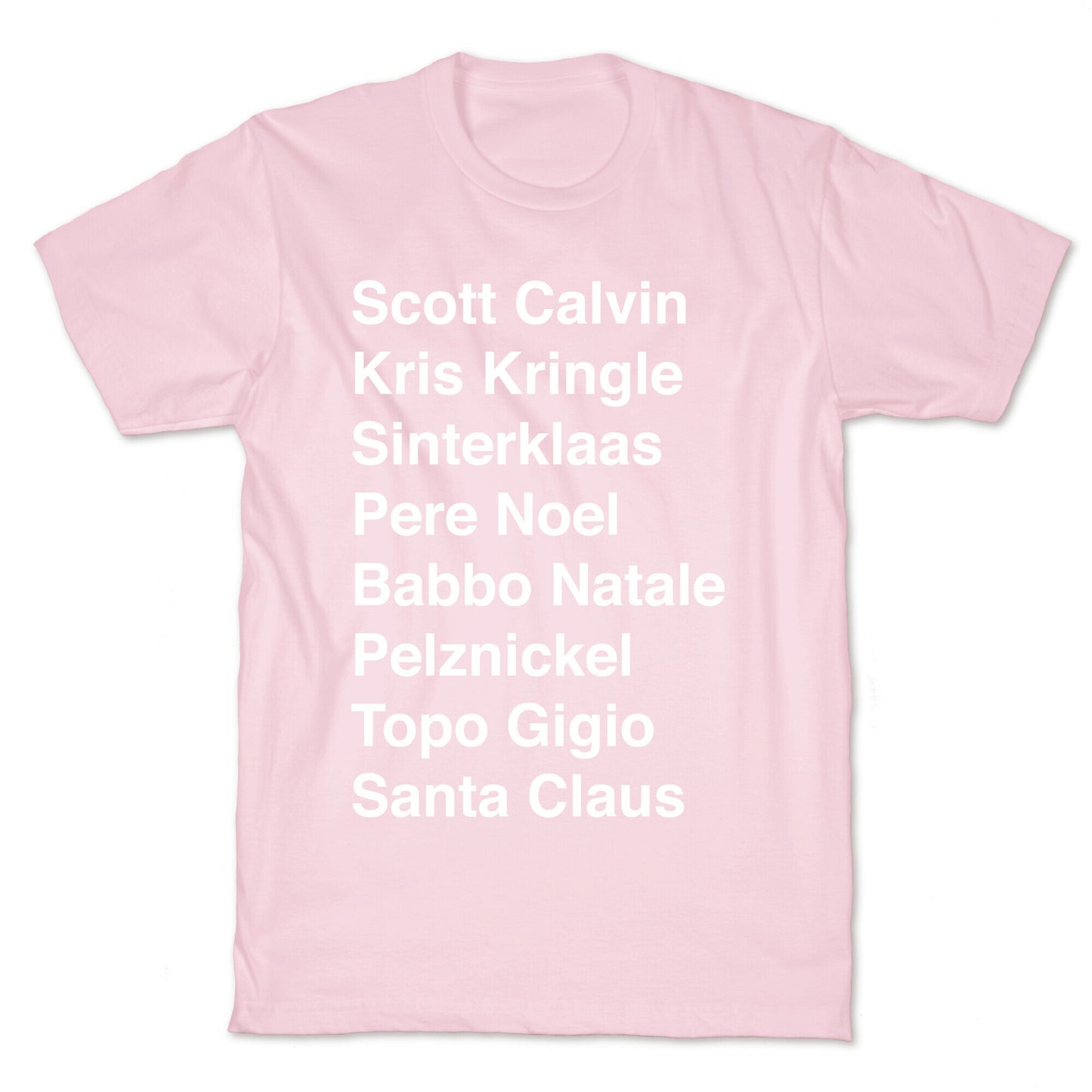 Santa List (White Ink) T-Shirt
