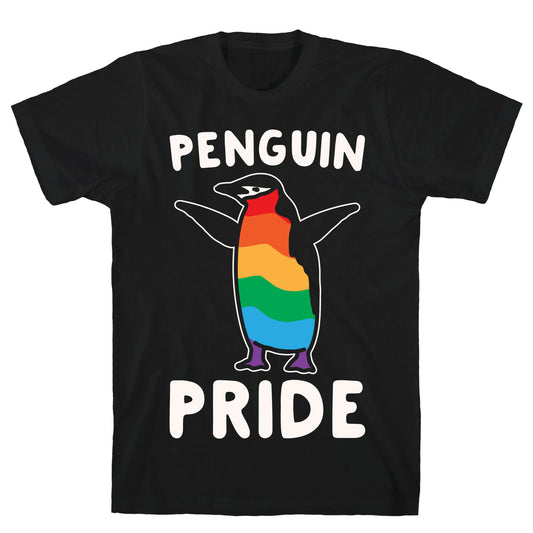 Penguin Pride White Print T-Shirt