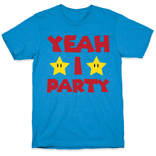 Yeah I Party Mario Parody T-Shirt