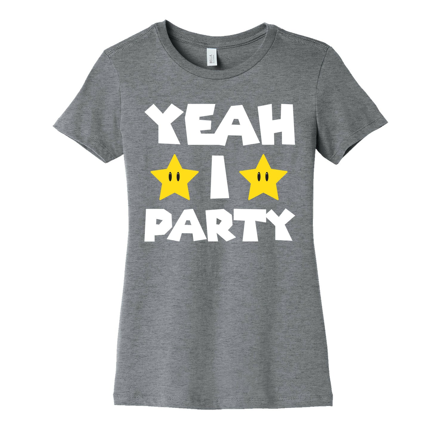 Yeah I Party Mario Parody Women's Cotton Tee