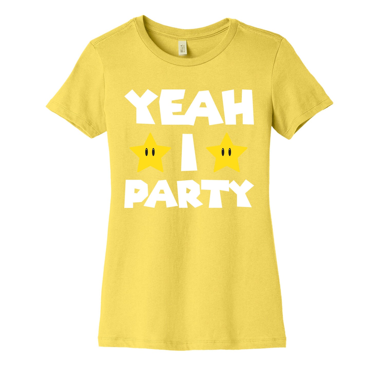 Yeah I Party Mario Parody Women's Cotton Tee