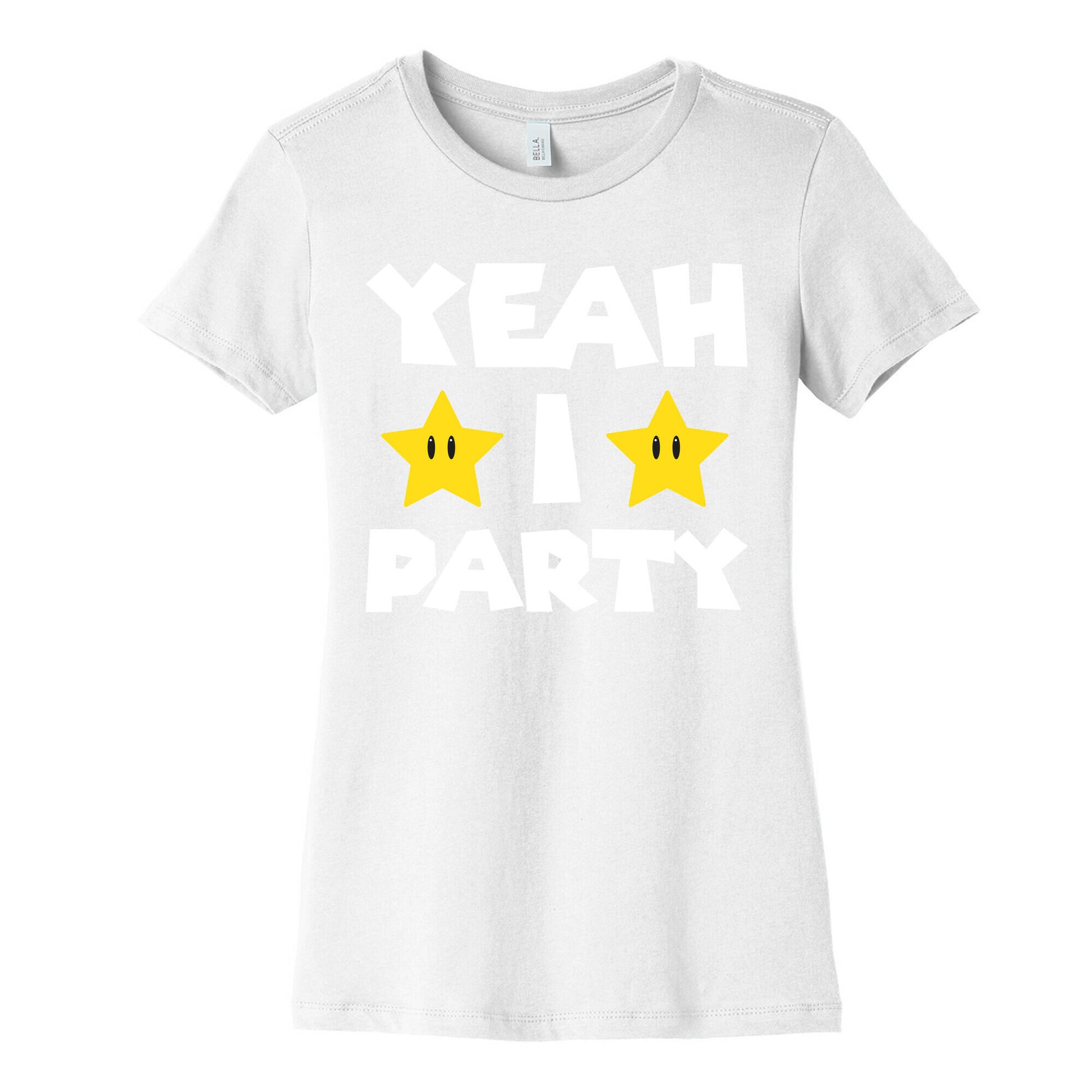 Yeah I Party Mario Parody Women's Cotton Tee