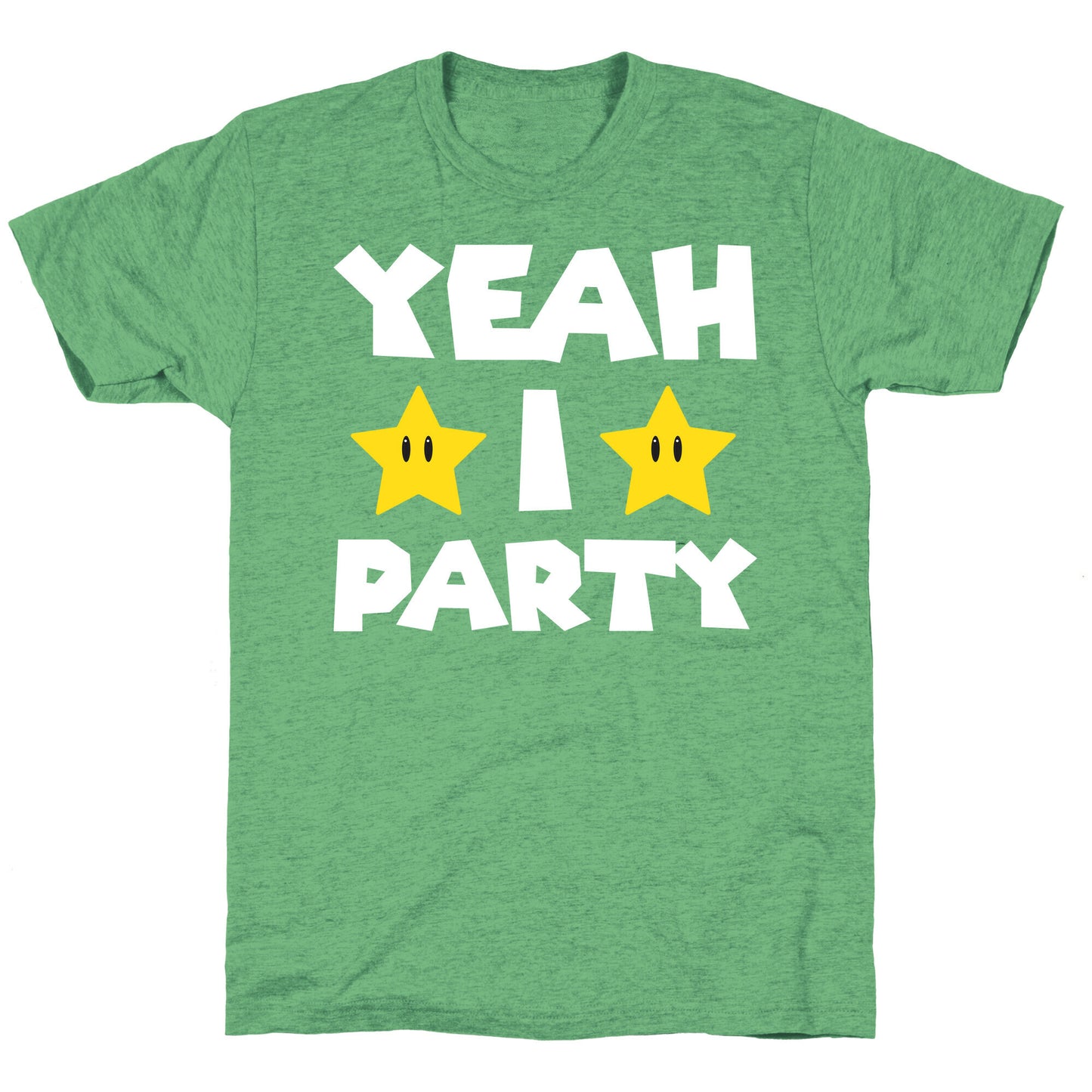 Yeah I Party Mario Parody Unisex Triblend Tee