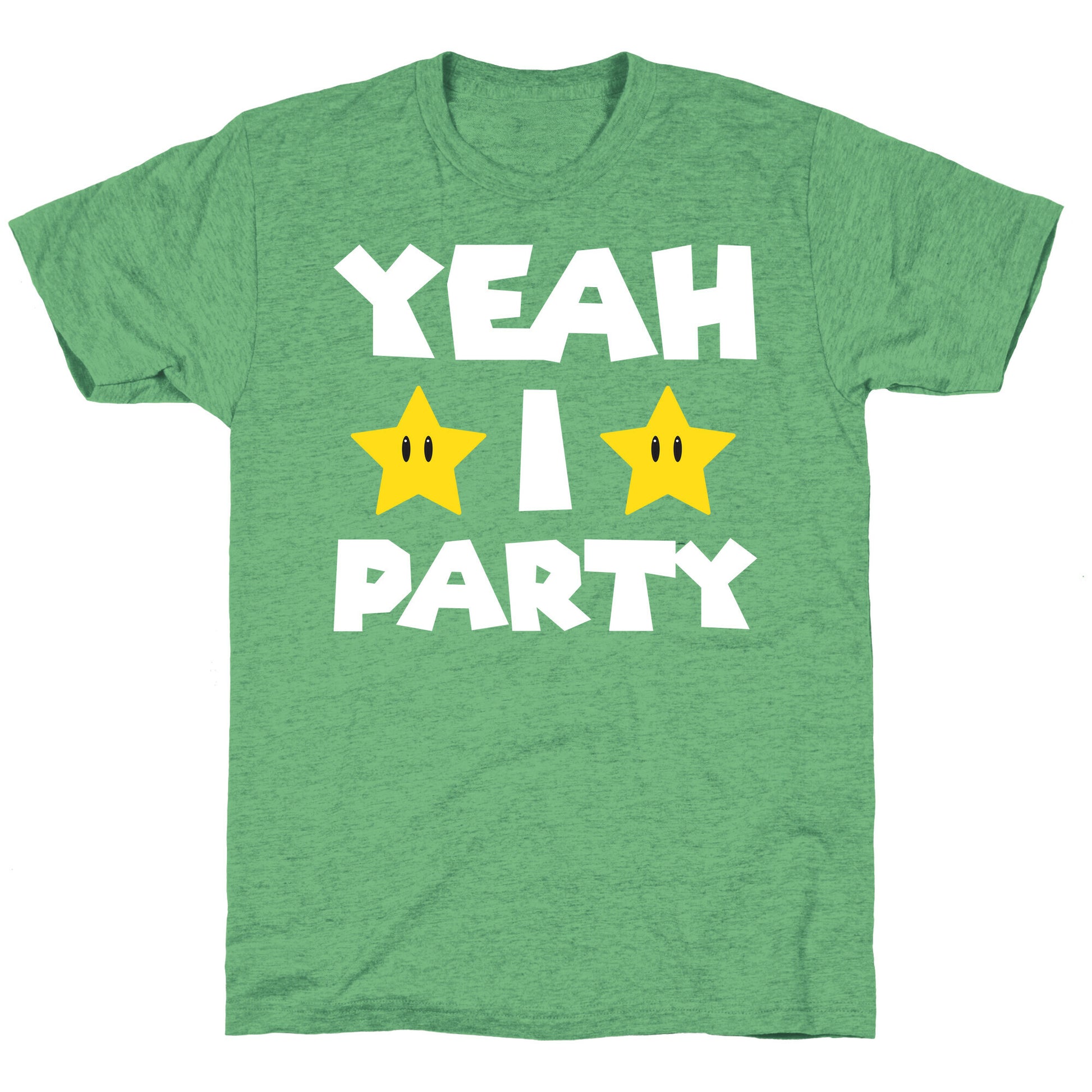 Yeah I Party Mario Parody Unisex Triblend Tee