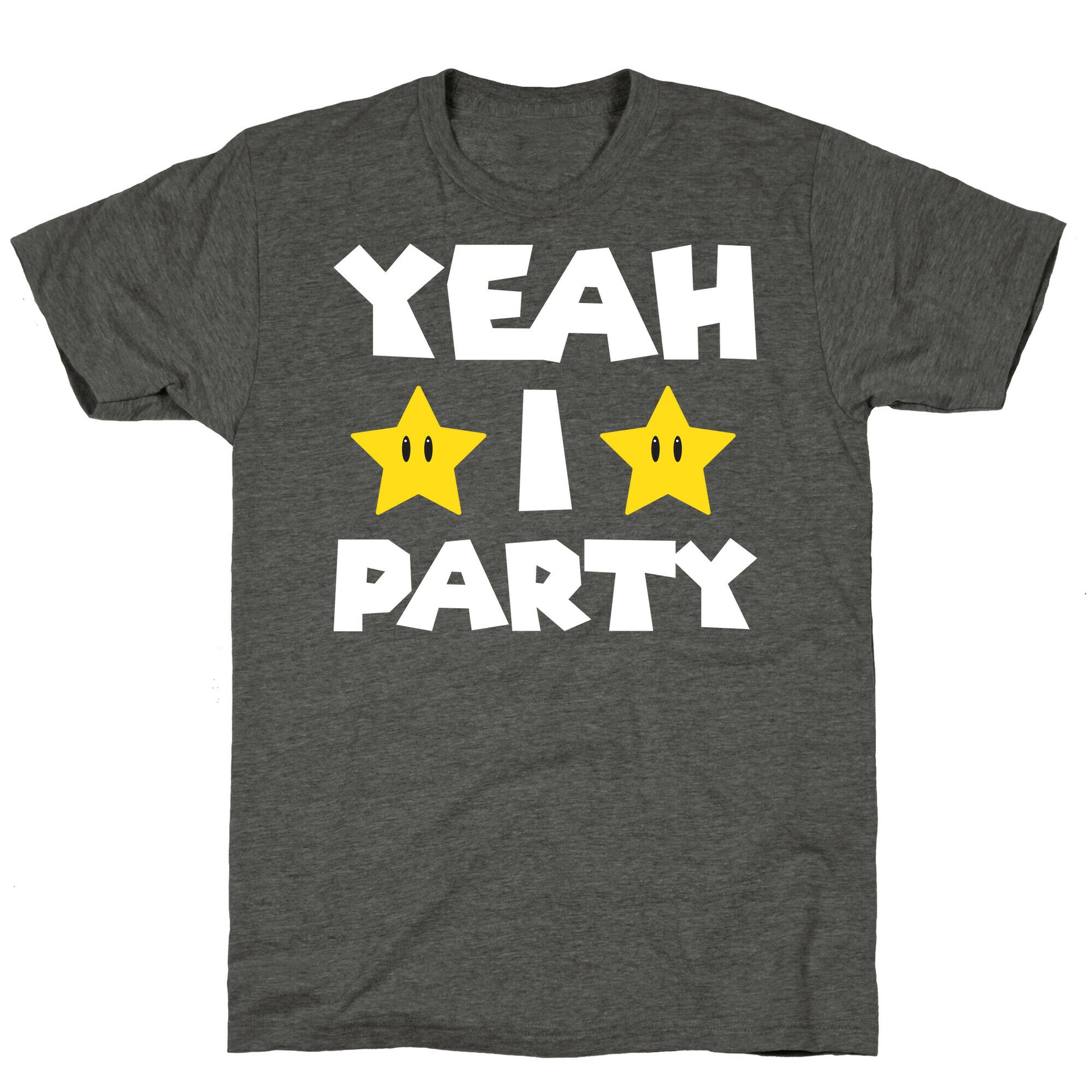 Yeah I Party Mario Parody Unisex Triblend Tee