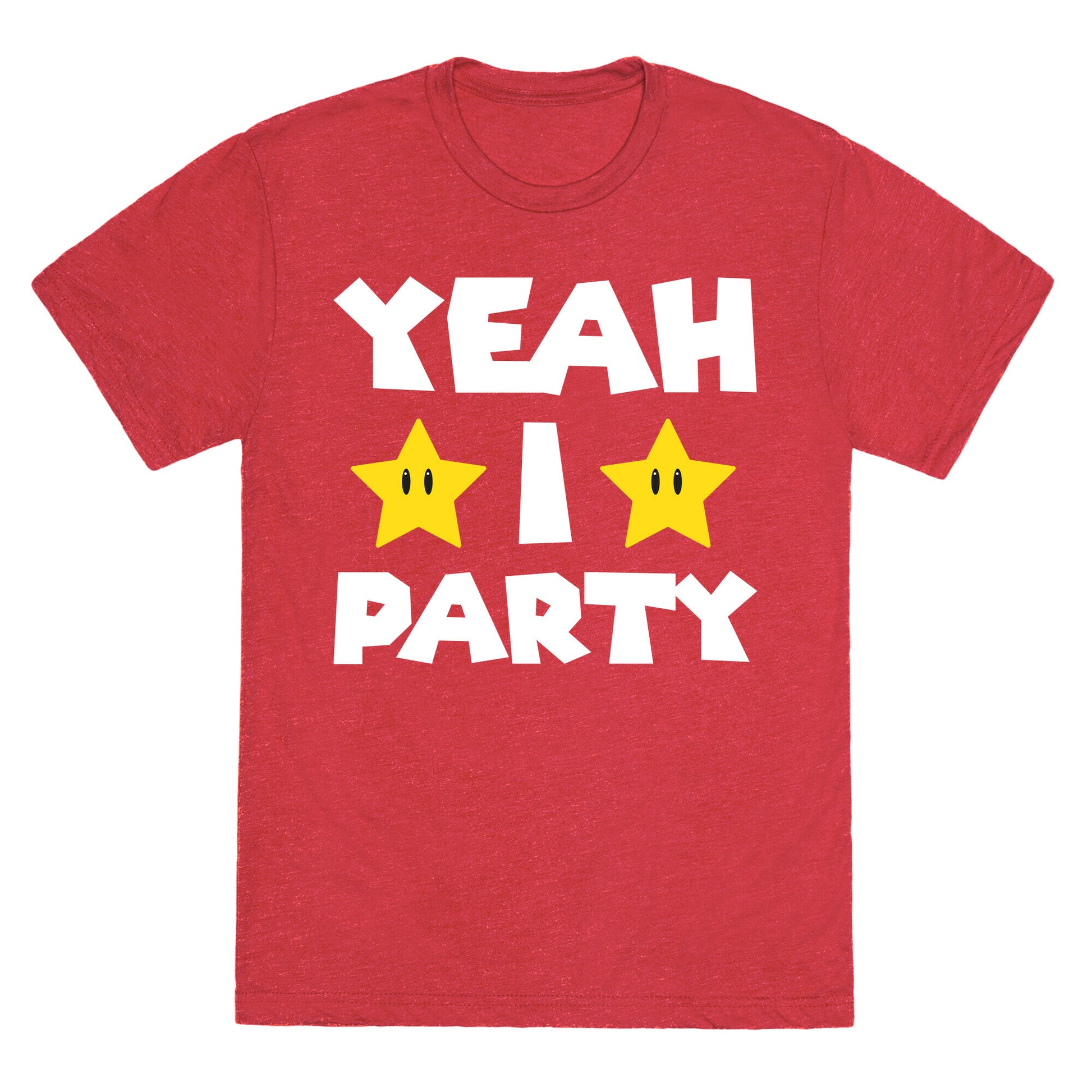 Yeah I Party Mario Parody Unisex Triblend Tee