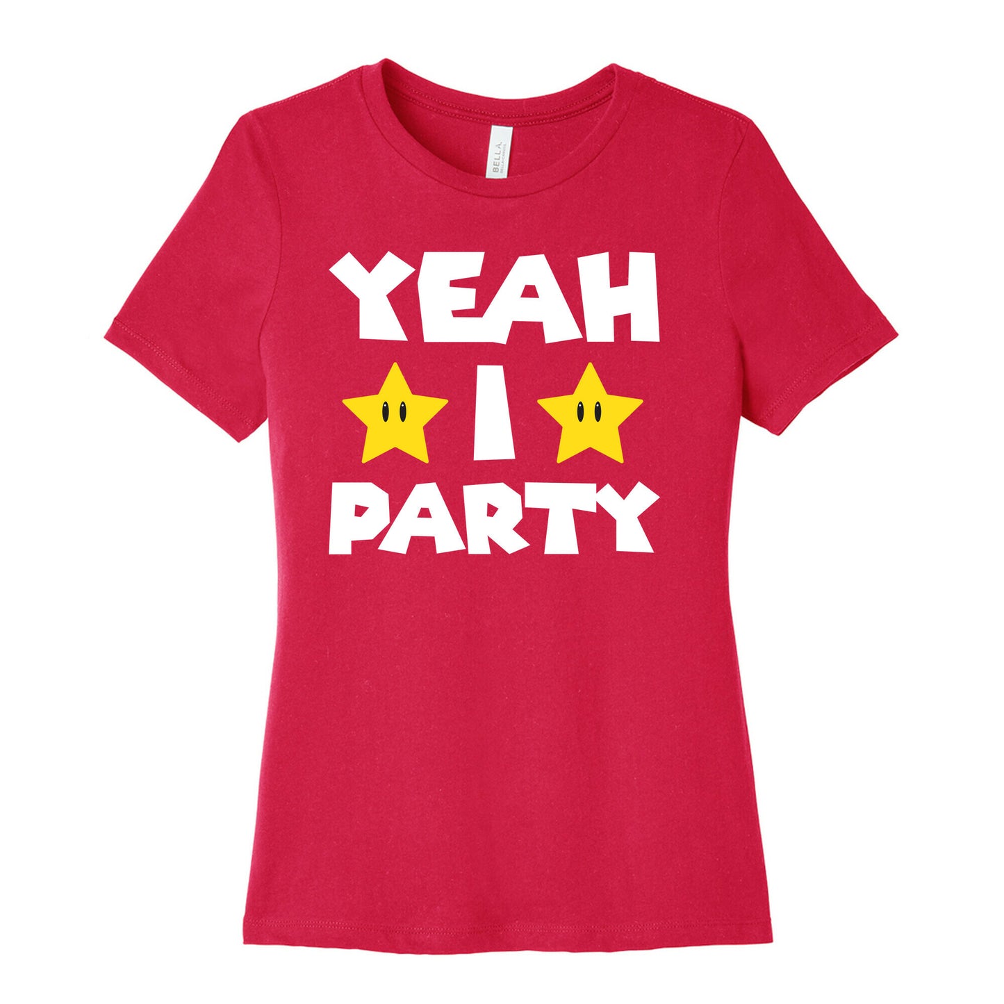 Yeah I Party Mario Parody Women's Cotton Tee
