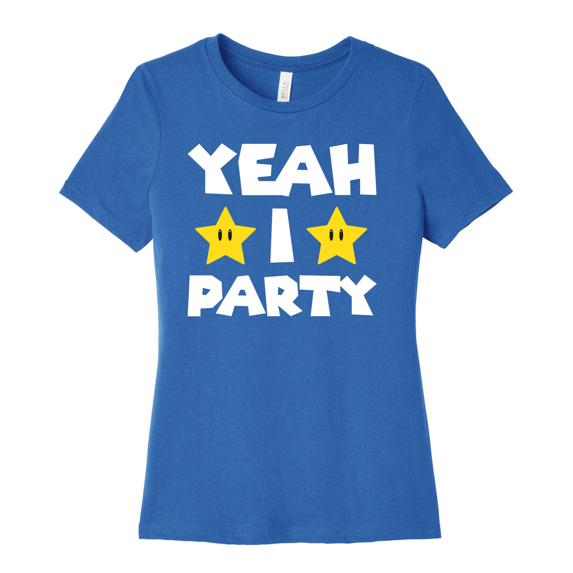 Yeah I Party Mario Parody Women's Cotton Tee