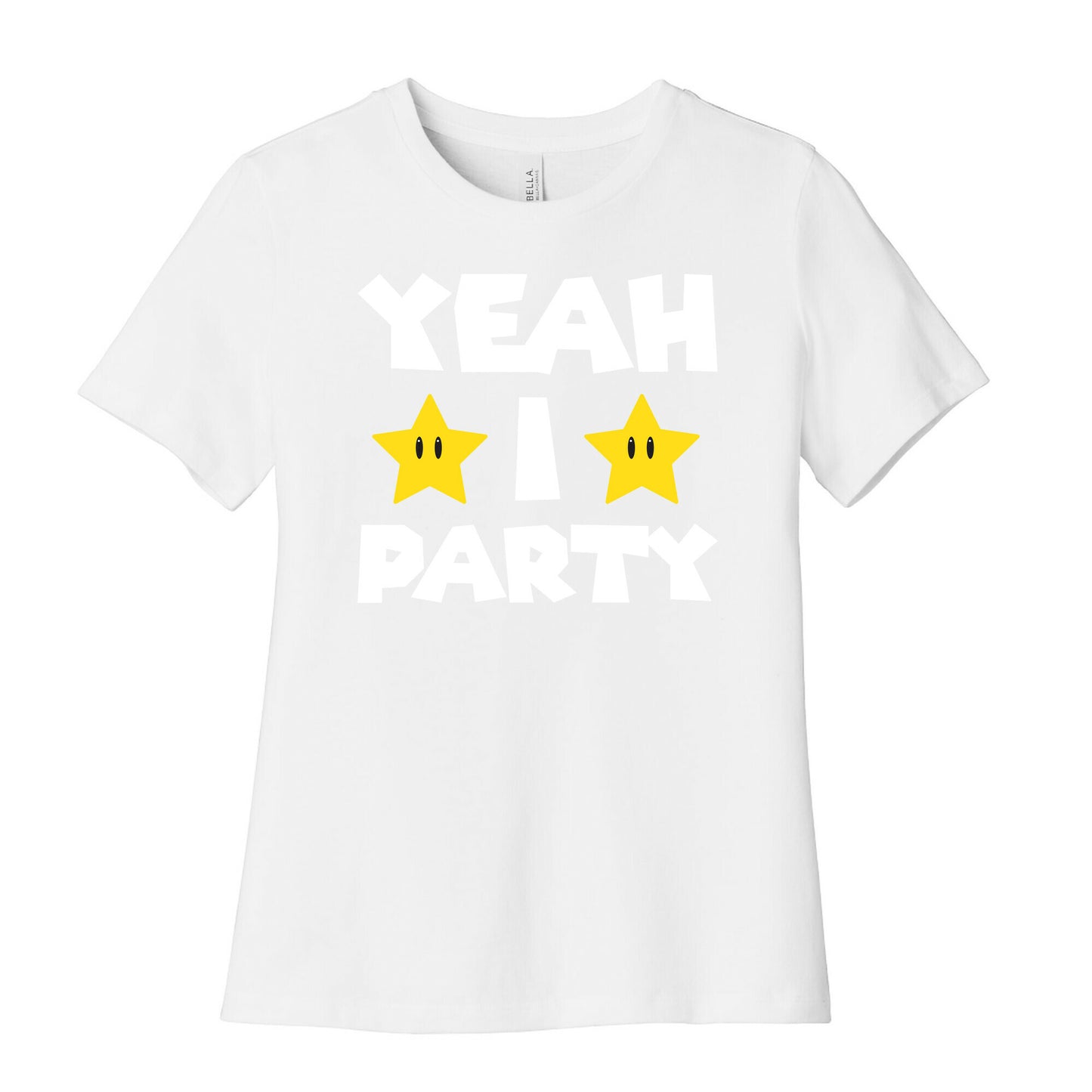 Yeah I Party Mario Parody Women's Cotton Tee