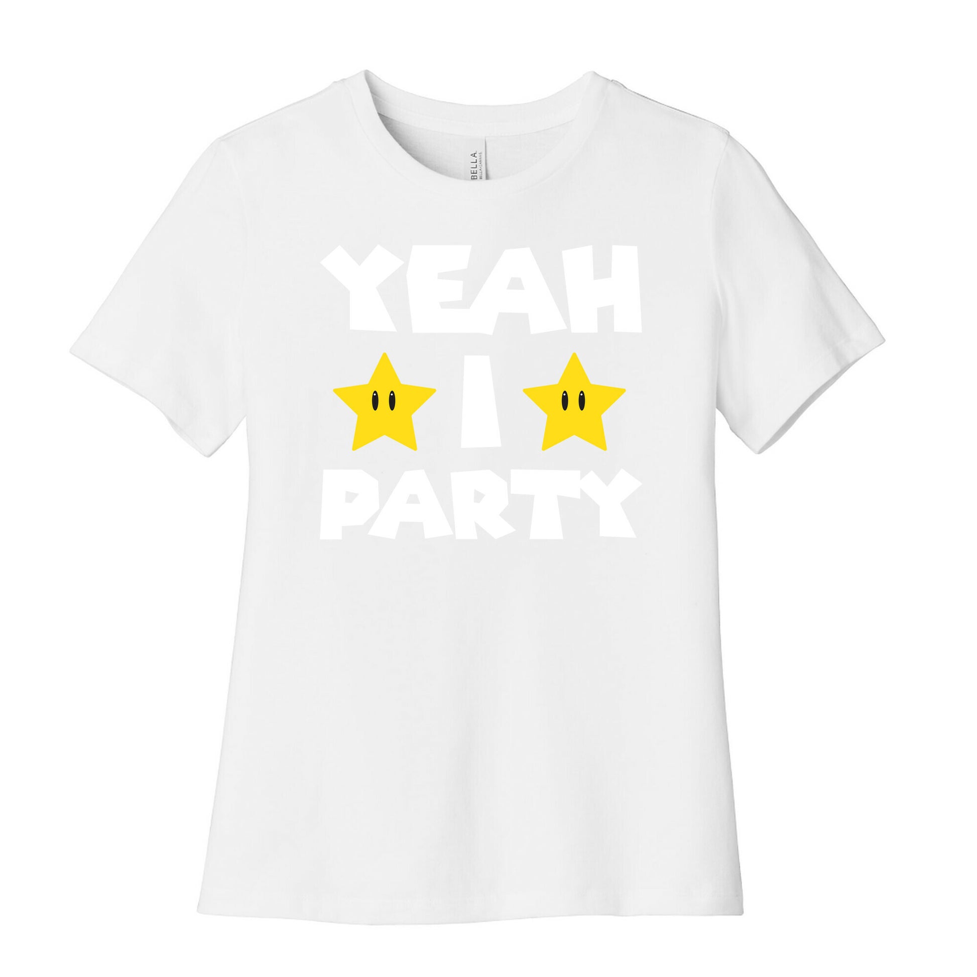Yeah I Party Mario Parody Women's Cotton Tee