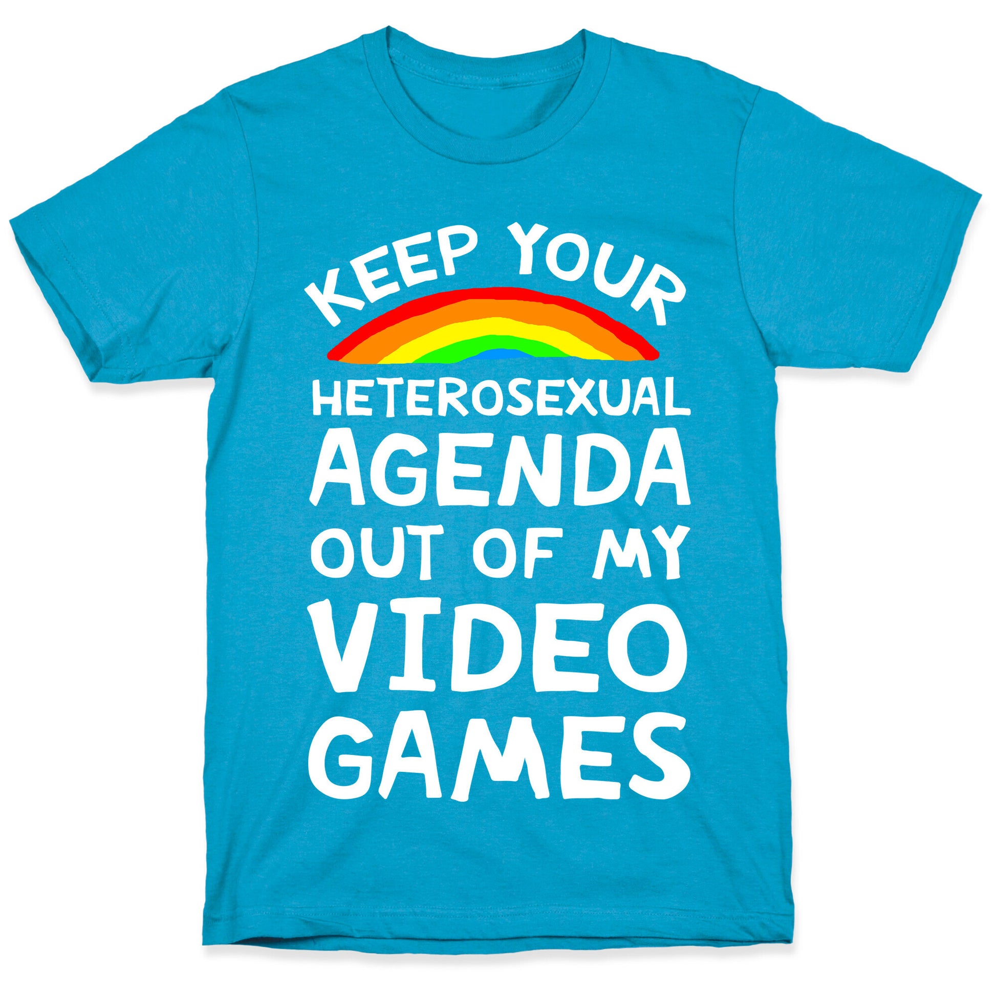 Keep Your Heterosexual Agenda Out Of My Video Games Unisex Triblend Tee