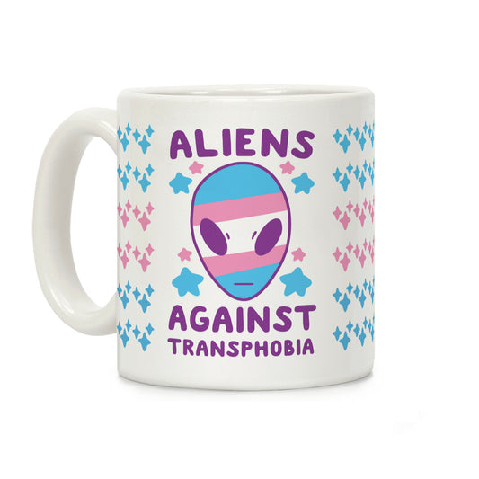 Aliens Against Transphobia Coffee Mug