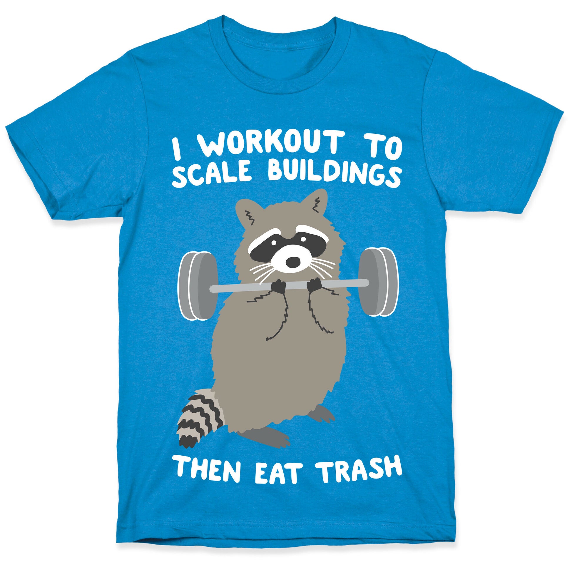 I Workout To Scale Buildings Then Eat Trash Raccoon T-Shirt