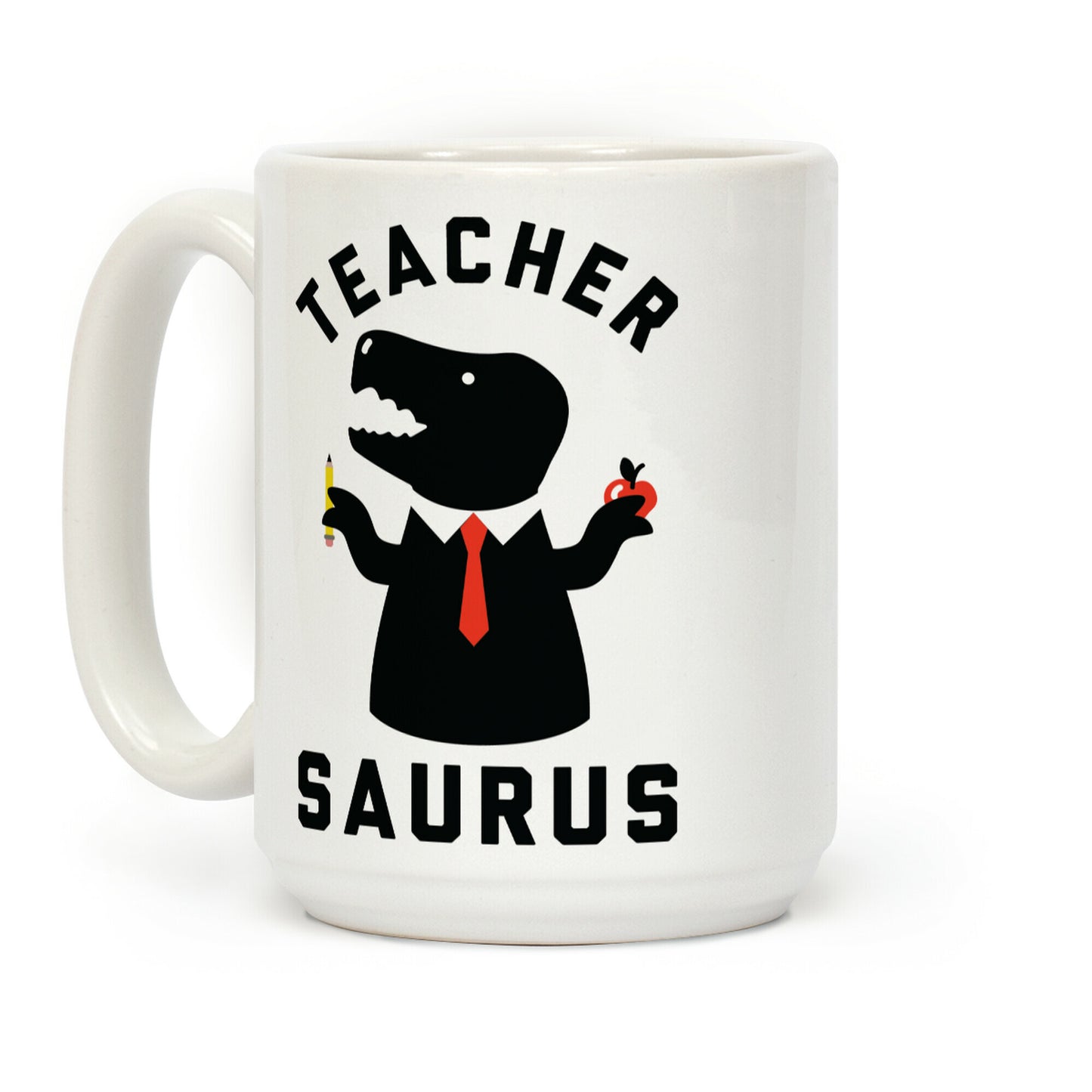 Teacher Saurus Tie Coffee Mug