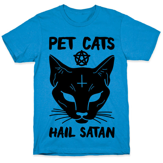 Pet Cats Hail Satan Sphynx T-Shirt