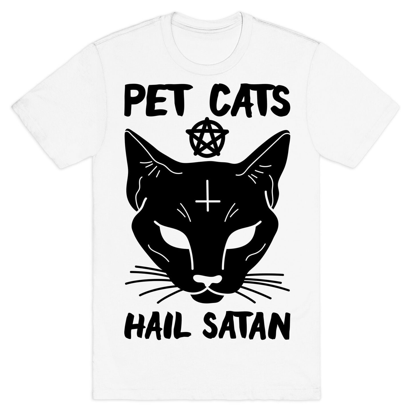 Pet Cats Hail Satan Sphynx T-Shirt