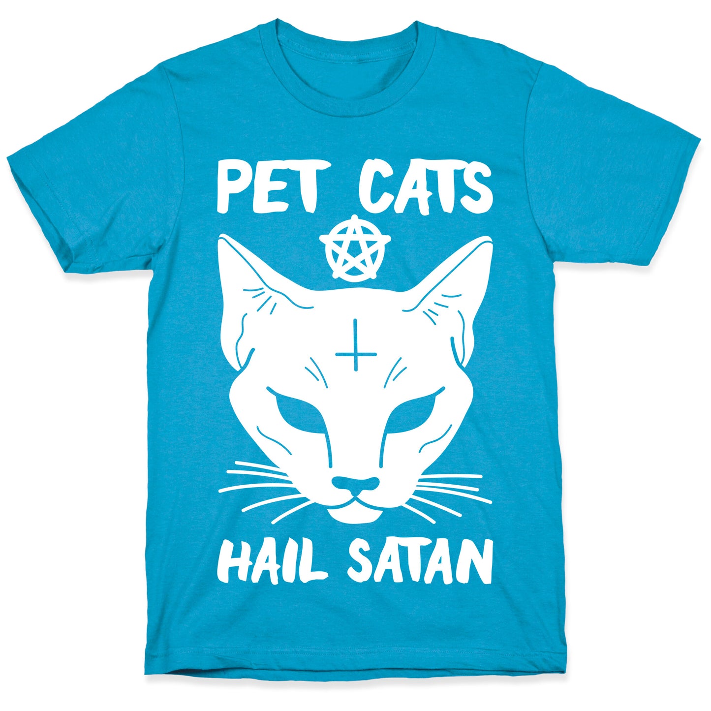 Pet Cats Hail Satan Sphynx Unisex Triblend Tee