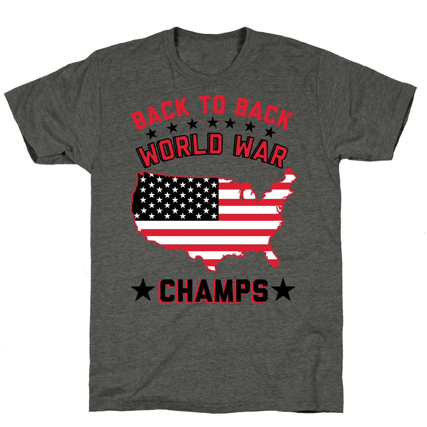 Back to Back World War Champs Unisex Triblend Tee