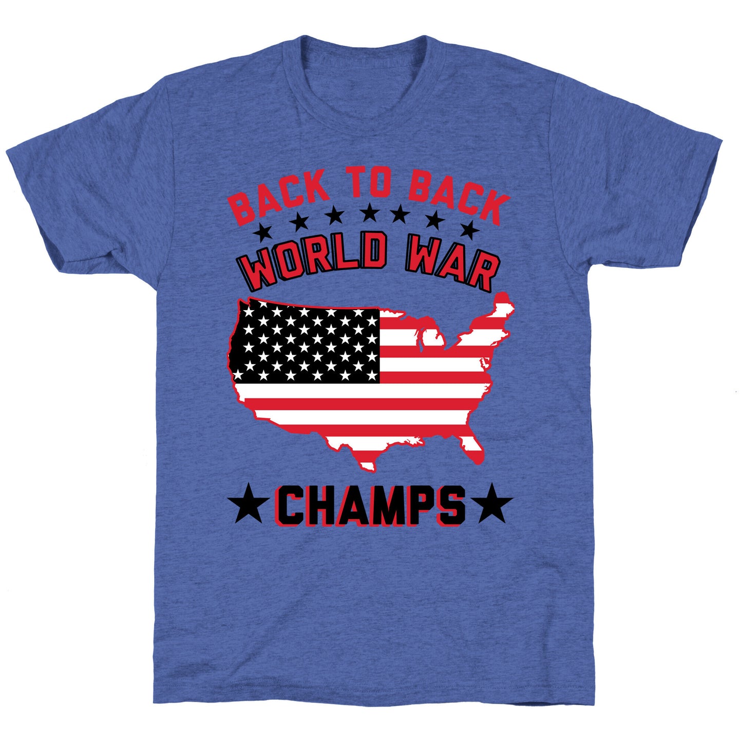 Back to Back World War Champs Unisex Triblend Tee