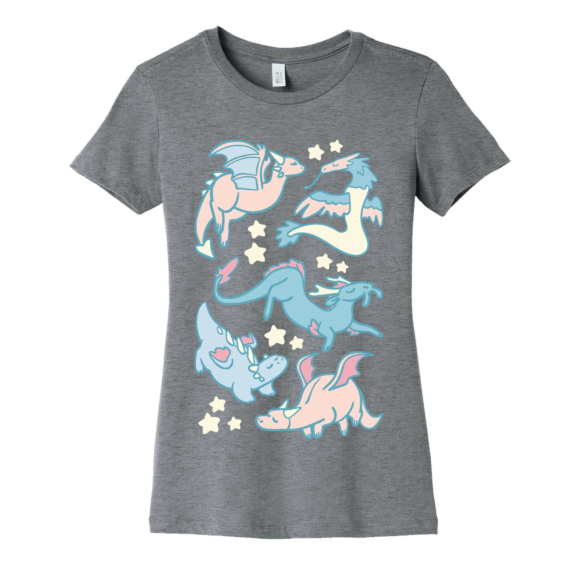 Dreamy Dragon Pattern Women's Cotton Tee