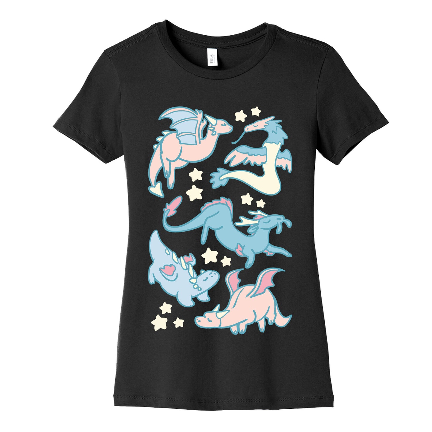 Dreamy Dragon Pattern Women's Cotton Tee