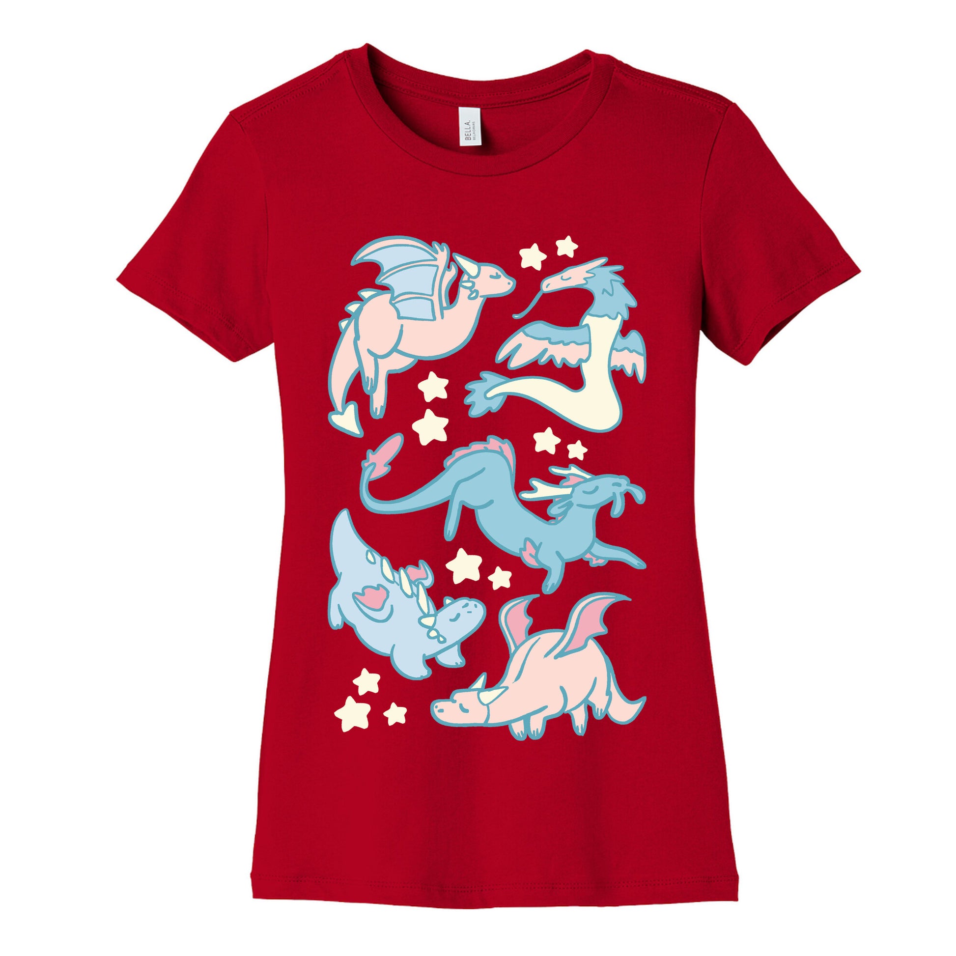 Dreamy Dragon Pattern Women's Cotton Tee