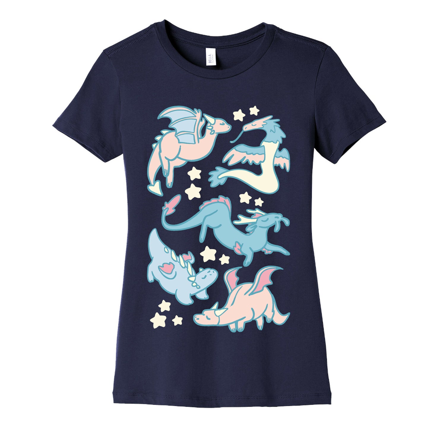 Dreamy Dragon Pattern Women's Cotton Tee