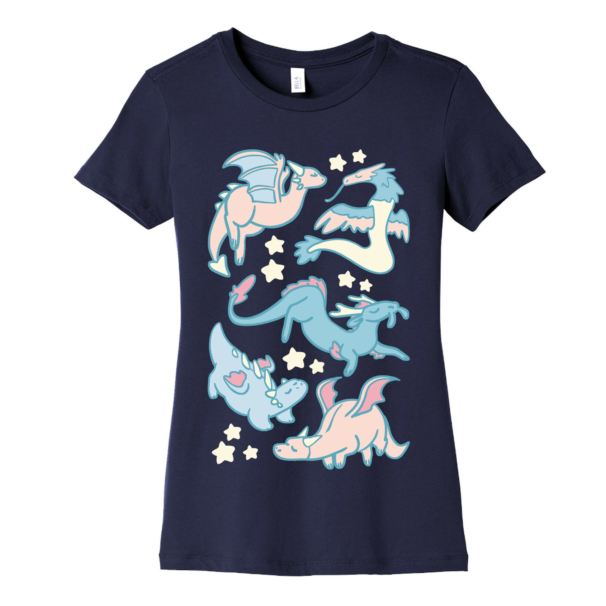 Dreamy Dragon Pattern Women's Cotton Tee