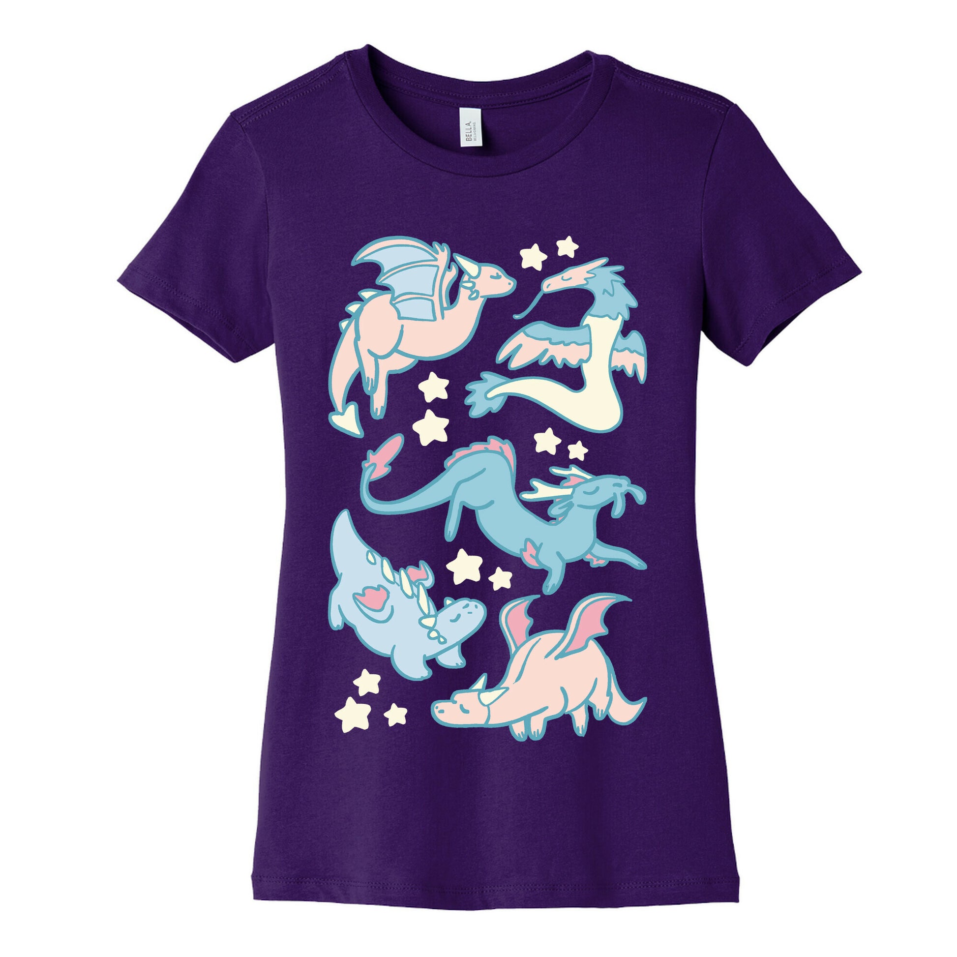 Dreamy Dragon Pattern Women's Cotton Tee
