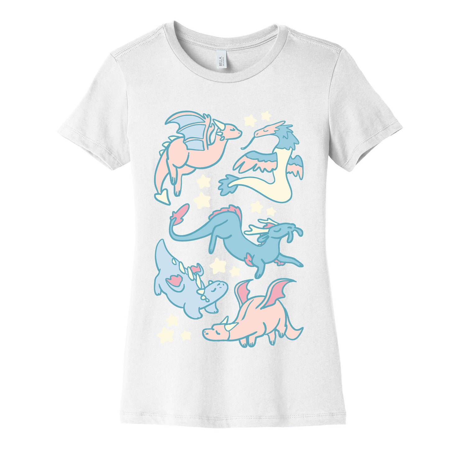 Dreamy Dragon Pattern Women's Cotton Tee