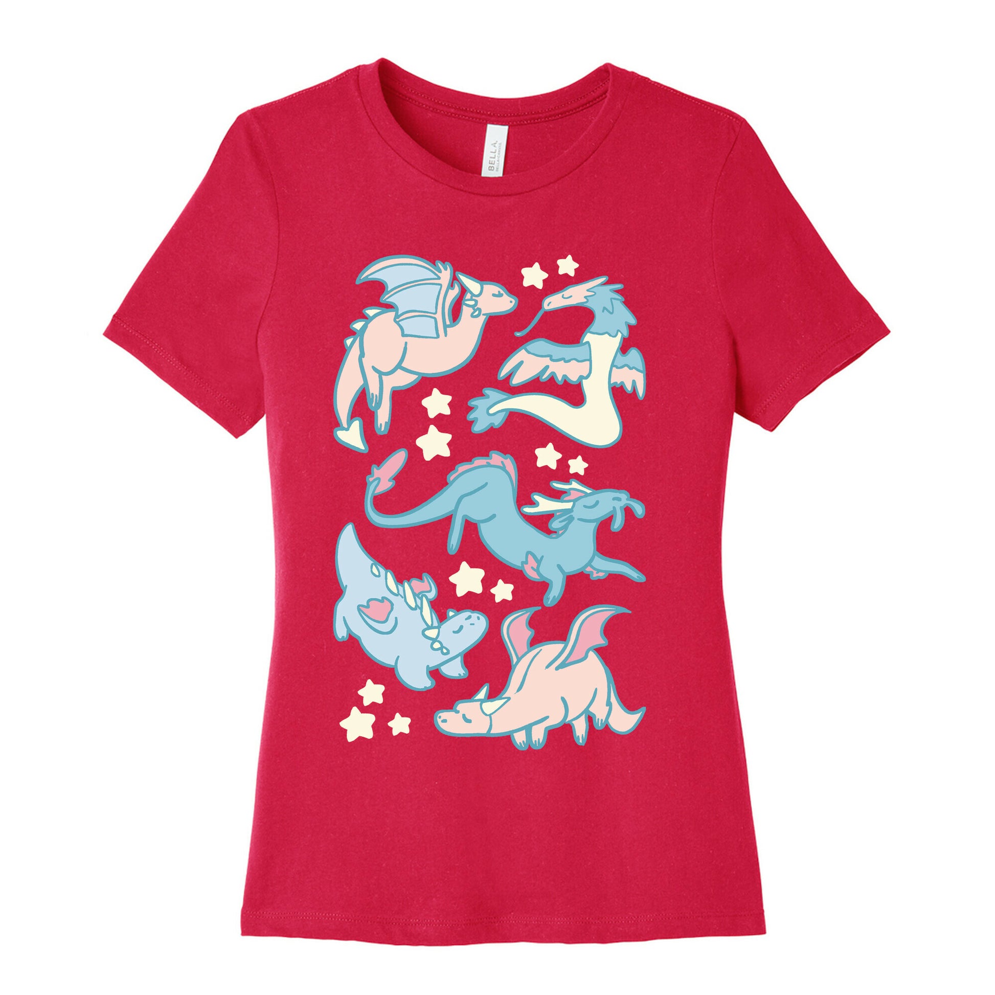 Dreamy Dragon Pattern Women's Cotton Tee