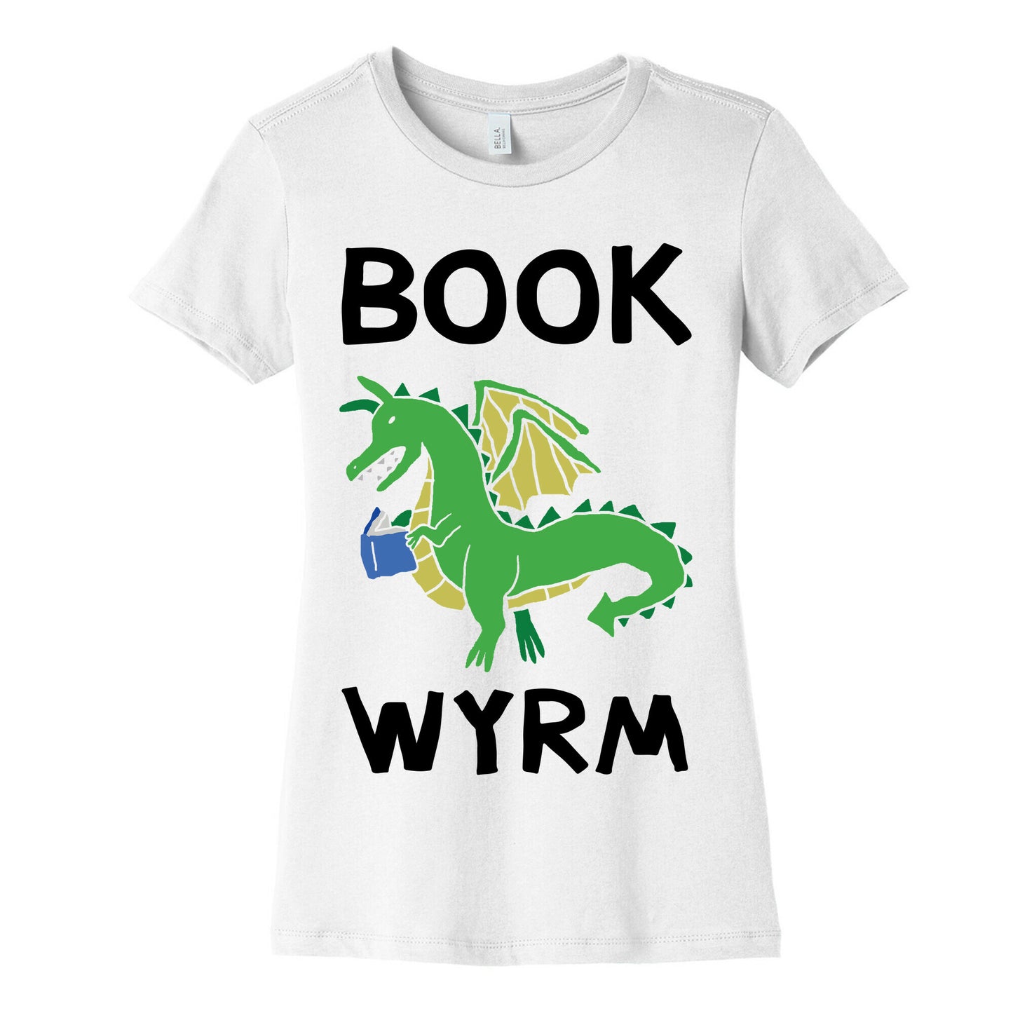Book Wyrm Dragon Women's Cotton Tee