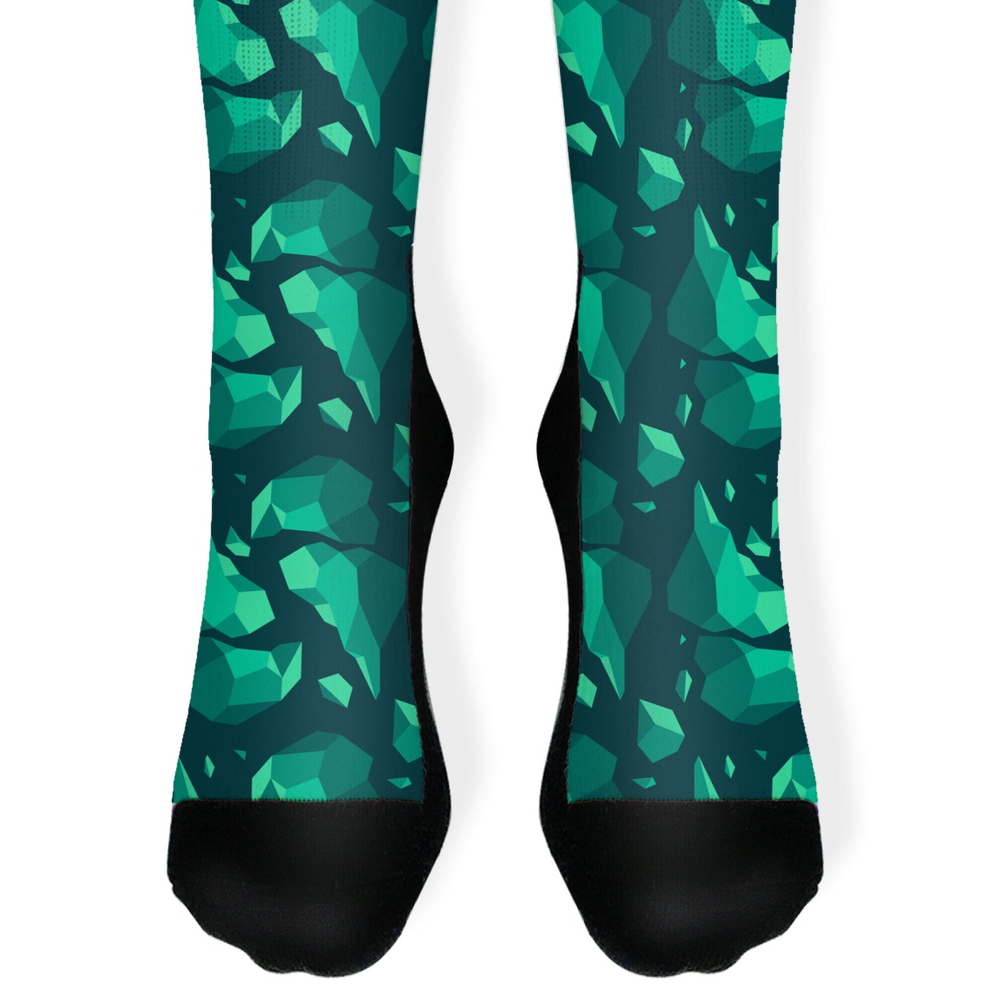 Broken Quartz Mountain Pattern Socks
