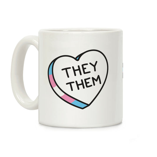 They Them Candy Heart Coffee Mug