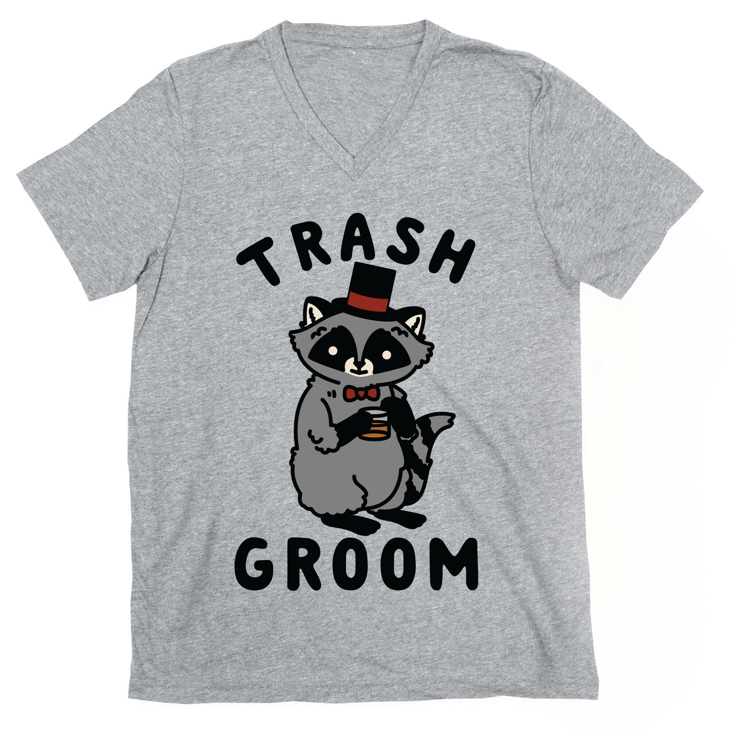 Trash Groom Raccoon Bachelor Party V-Neck