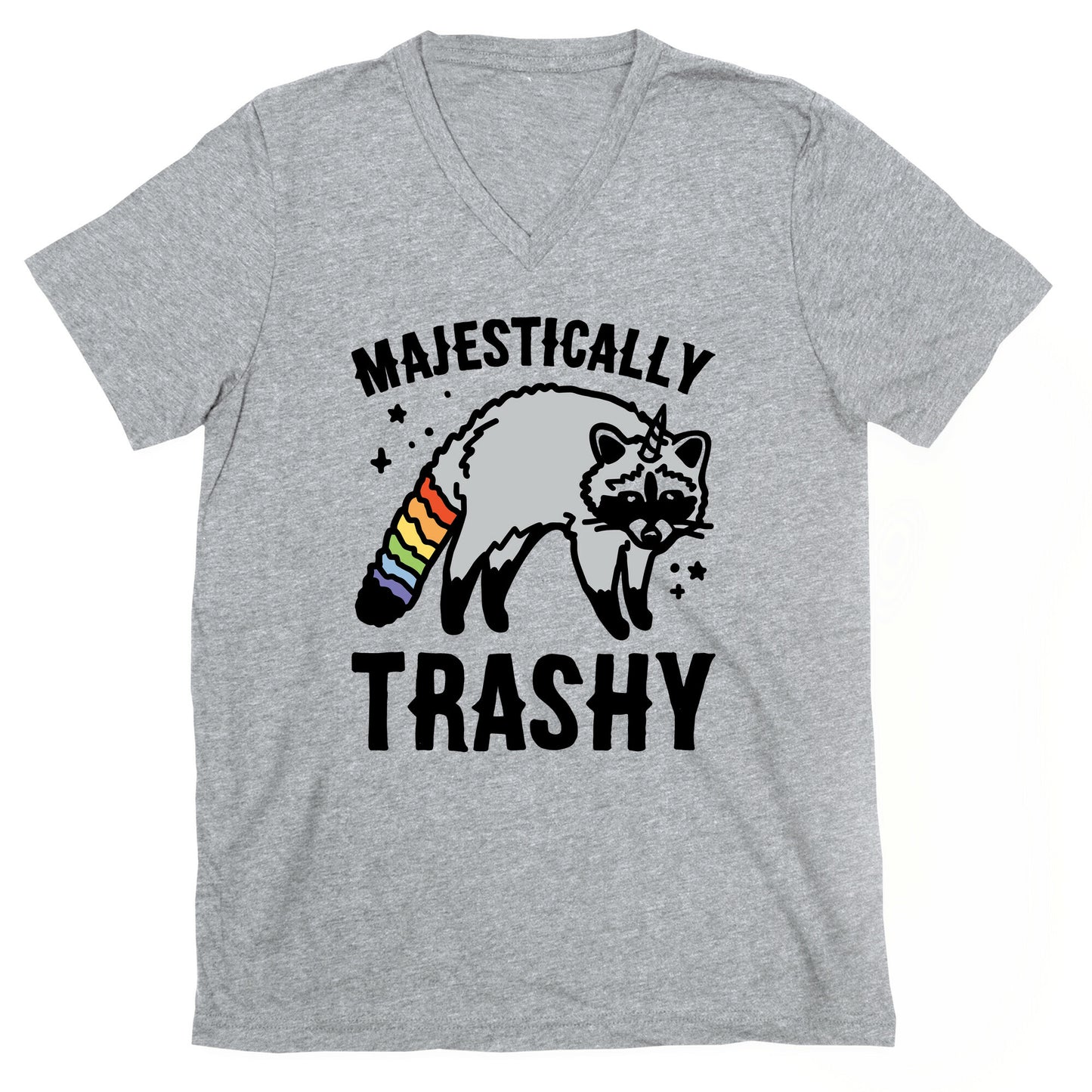 Majestically Trashy Raccoon V-Neck
