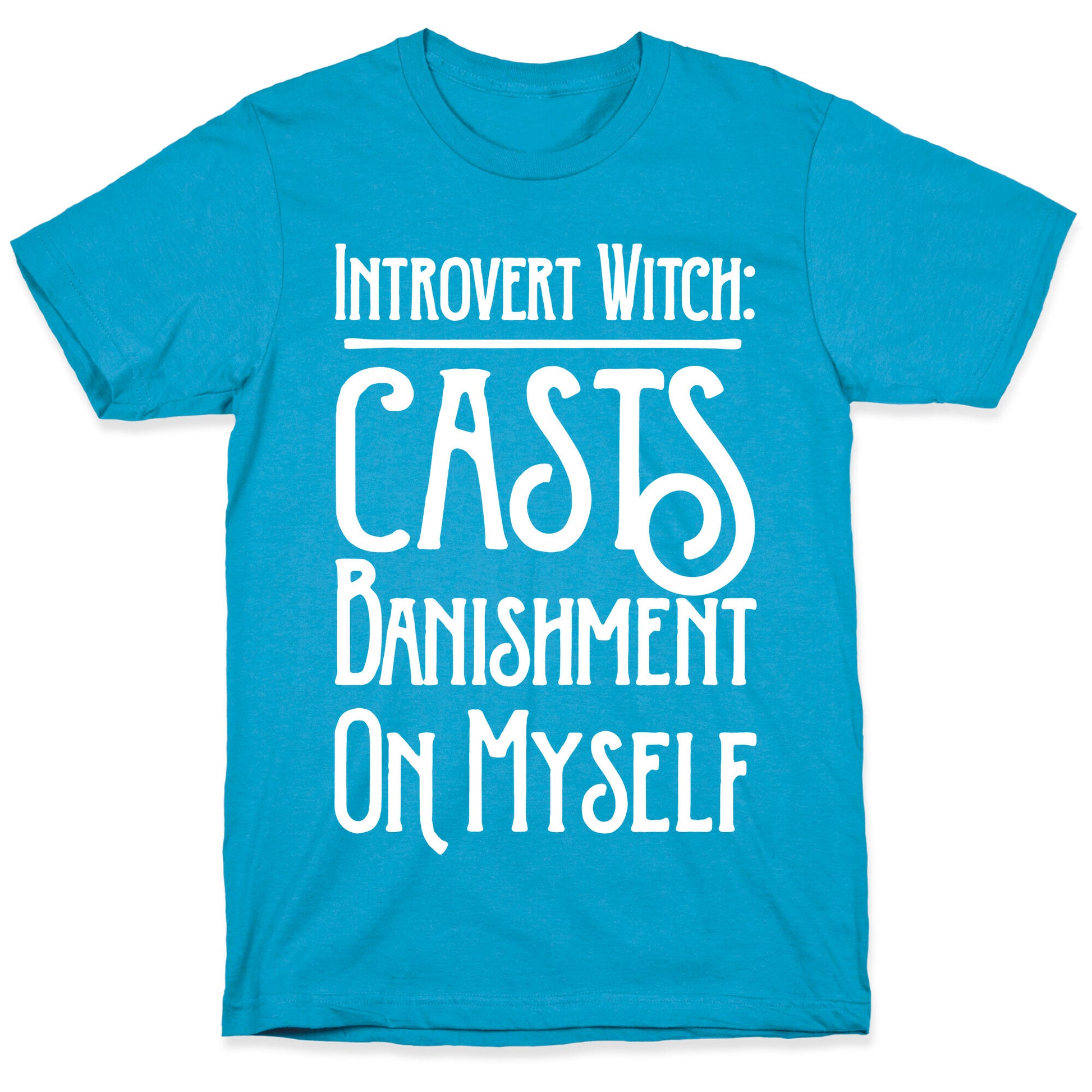 Introvert Witch White Print Unisex Triblend Tee