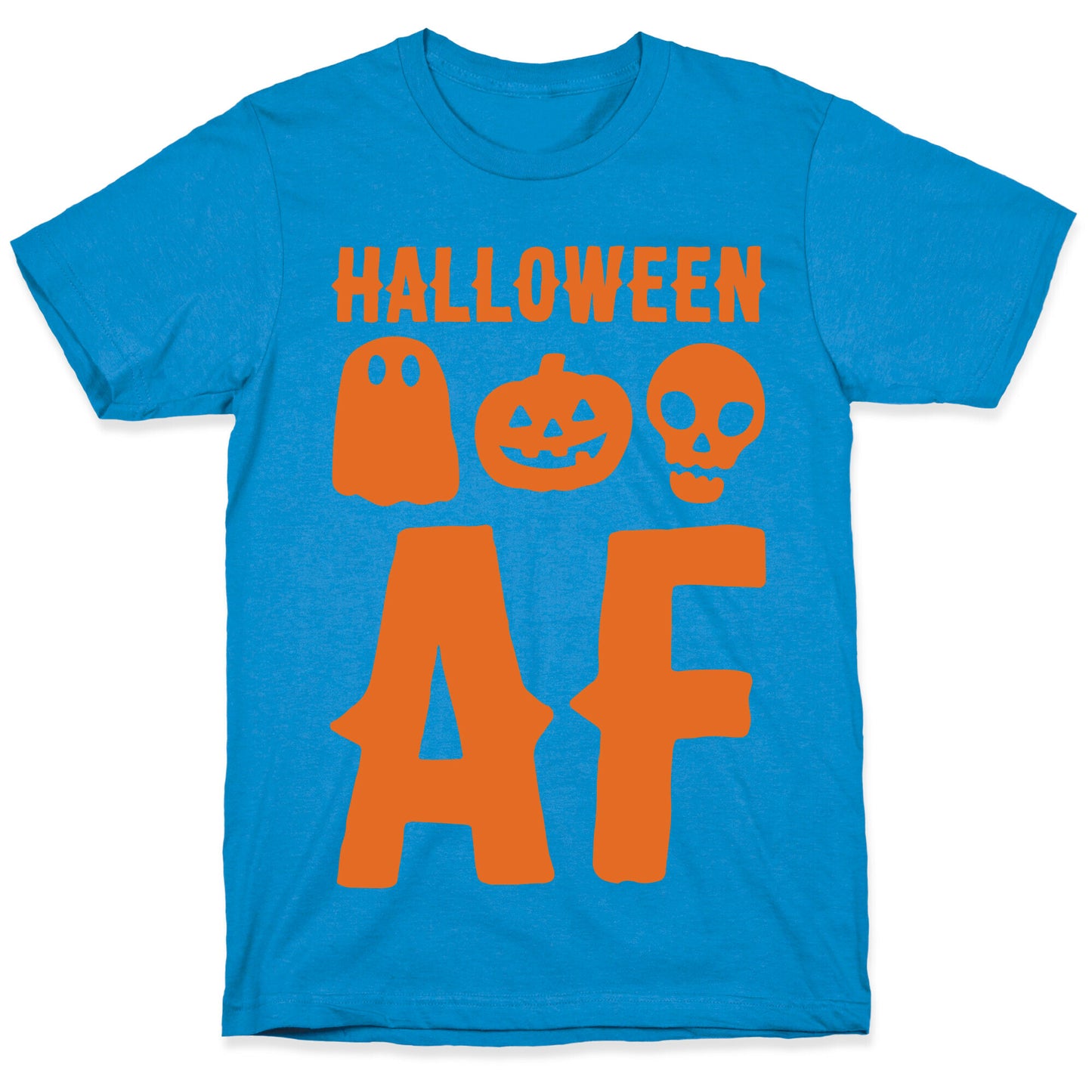 Halloween AF White Print T-Shirt