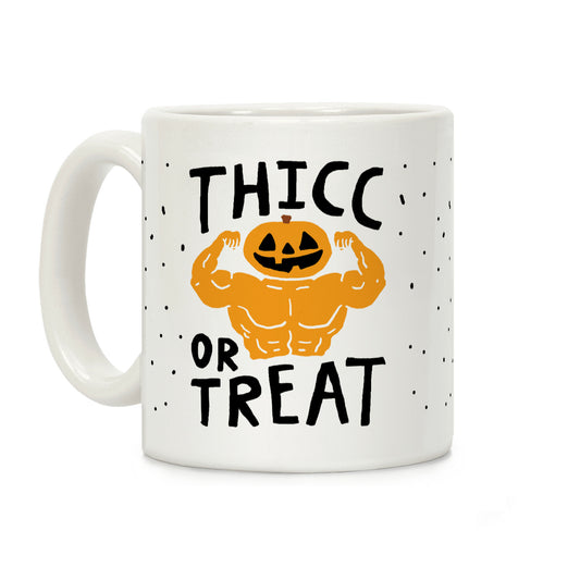 Thicc Or Treat Halloween Coffee Mug
