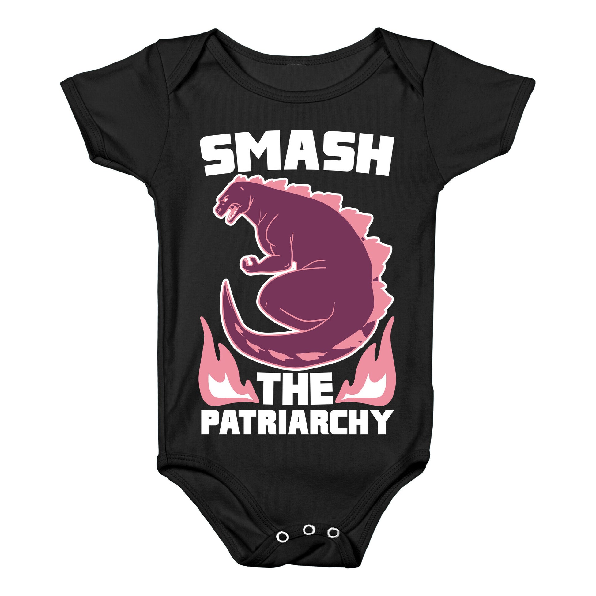Smash the Patriarchy - Godzilla Baby One Piece
