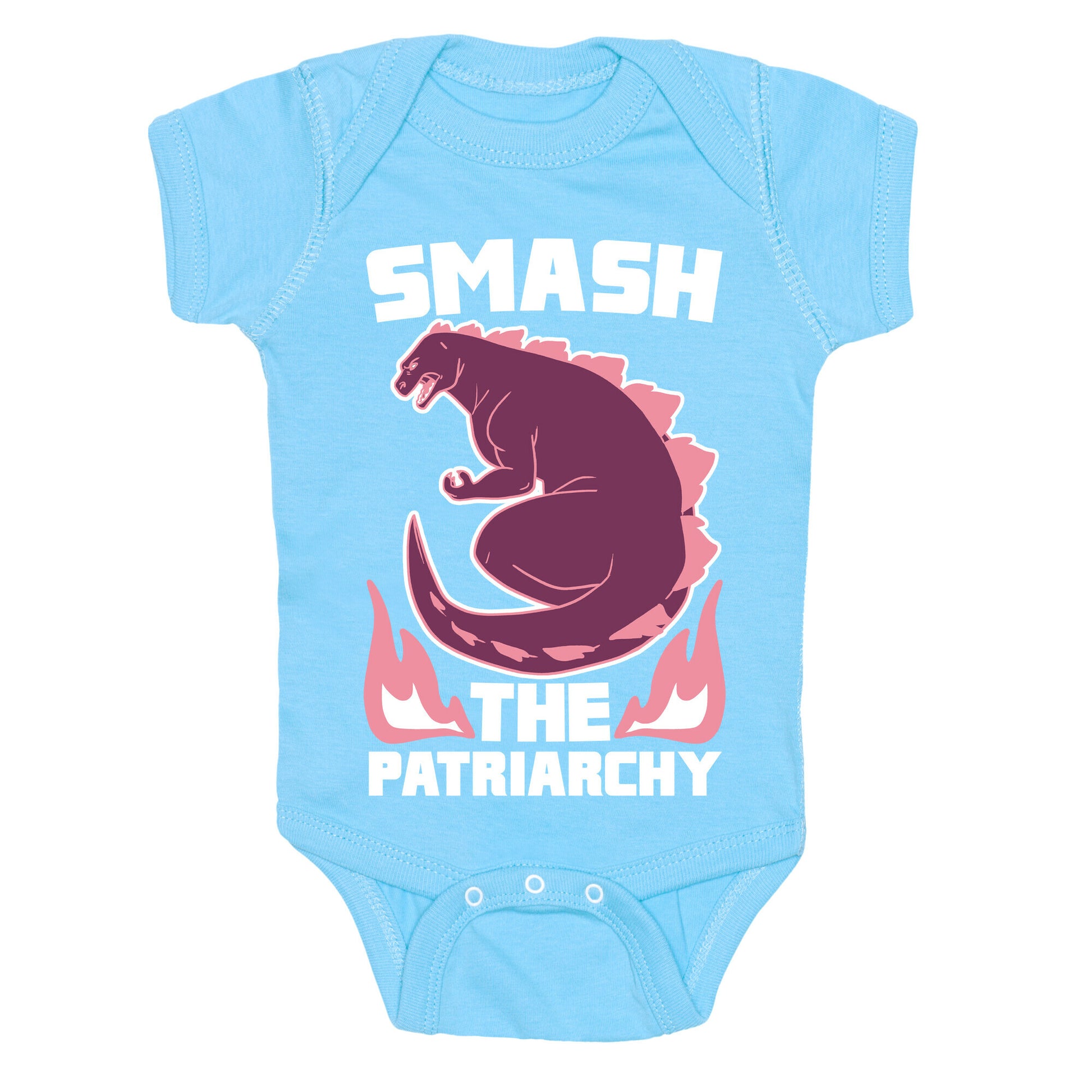 Smash the Patriarchy - Godzilla Baby One Piece