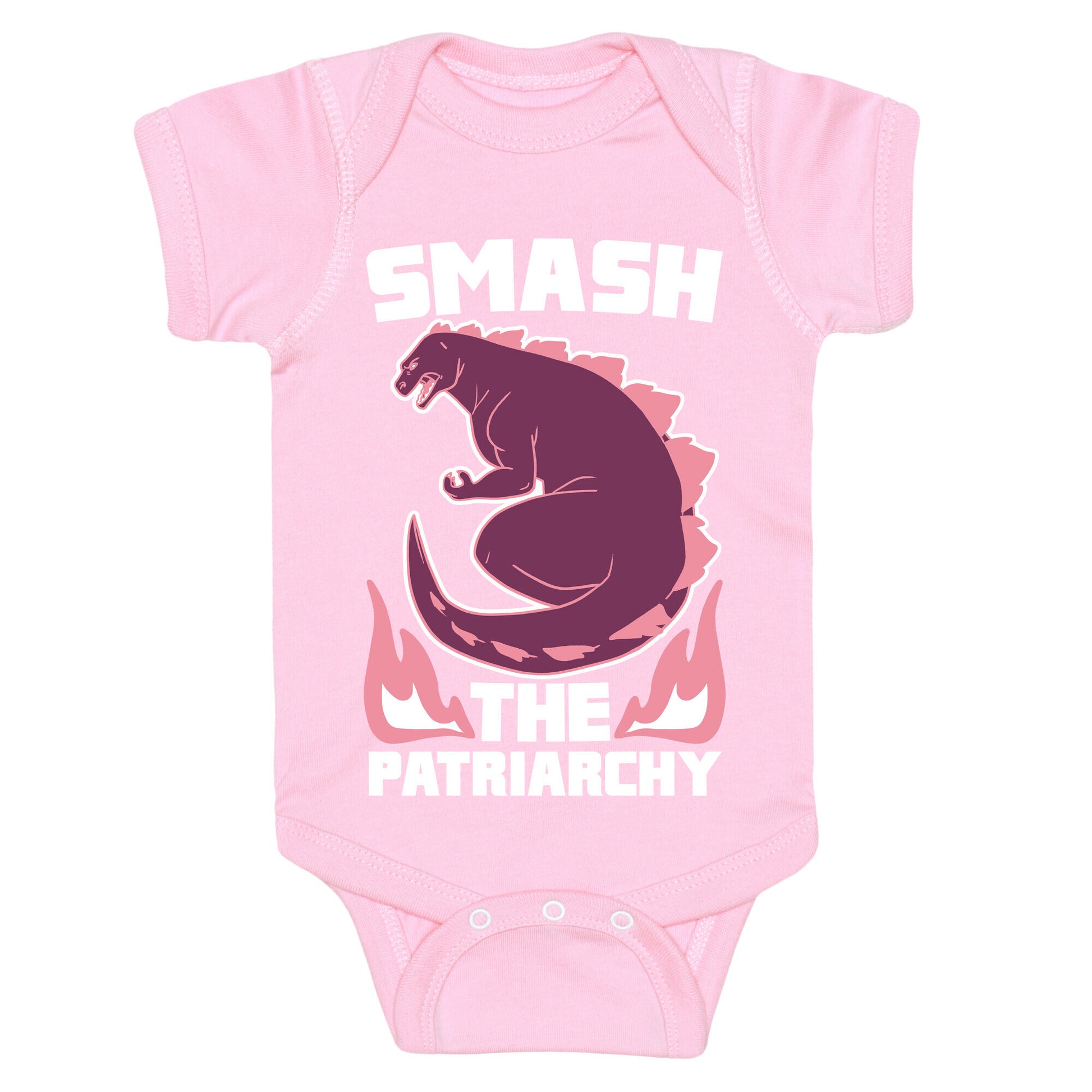 Smash the Patriarchy - Godzilla Baby One Piece