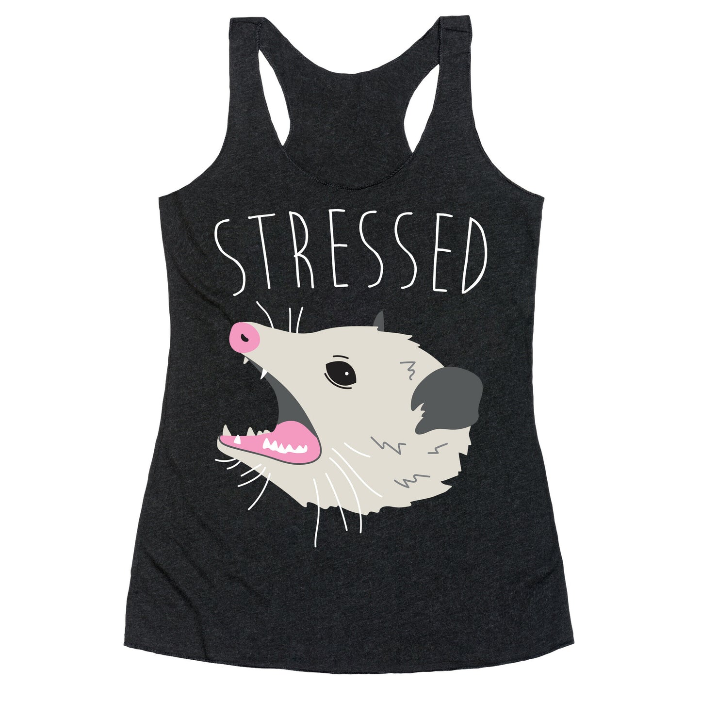 Stressed Opossum Racerback Tank