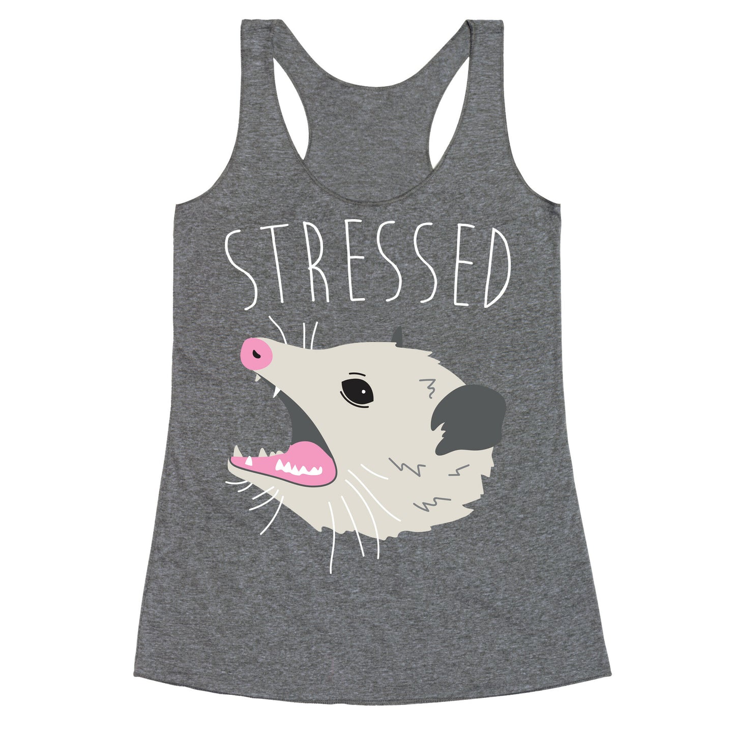 Stressed Opossum Racerback Tank